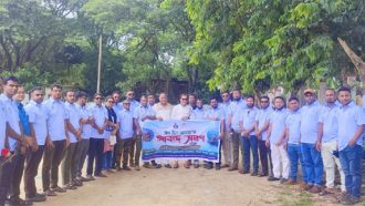 টাঙ্গুয়ার পথে নৌবিহারে যাত্রা করলো বিএমজেএ’র এক ঝাঁক সদস্য