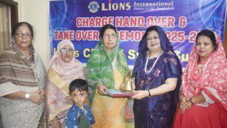 লায়ন্স ক্লাব অব সিলেট সুরমা’র দায়িত্ব হস্তান্তর ও গ্রহন অনুষ্ঠান সম্পন্ন