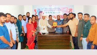 তরুণ উদ্যোক্তা মুকিতকে বিএমজেএ-এর সংবর্ধনা প্রদান