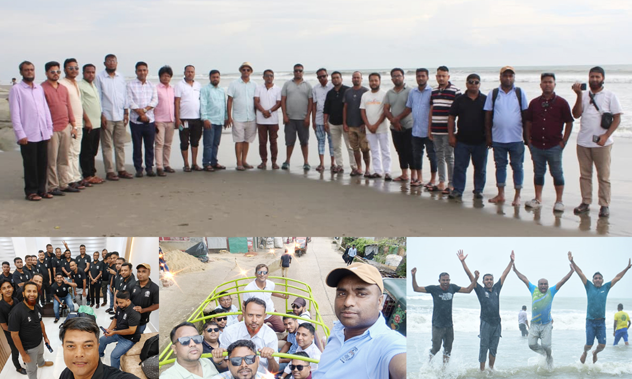 সমুদ্র সৈকতে বিএমজেএ সিলেটের আনন্দ ভ্রমণ